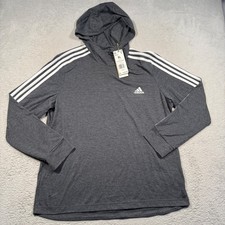 Adidas Hoodie Womens XL Aeroready Primegreen 3-Stripes Lightweight Hoody NWT