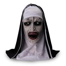Wellinology Nun Scary Halloween Mask The Nun Creepiest Latex Full Head Mask S...