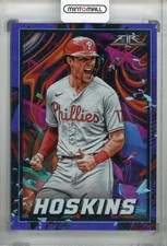 2022 Topps Fire Philadelphia Phillies Rhys Hoskins Base Purple 64/99