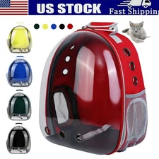 Pet Portable Carrier Backpack Space Capsule Travel Cat Bag Transparent Ventilate
