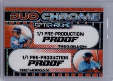 Theo Gillen Tre Morgan 2025 Leaf Optichrome Baseball 1/1 Pre Production Proof
