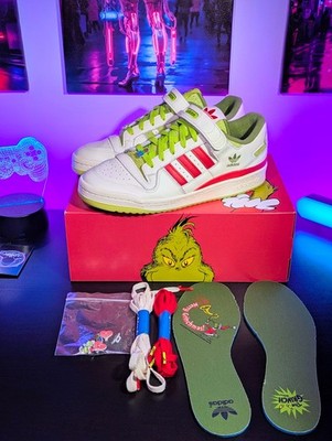 Adidas Originals Forum Low The Grinch Größe EU 42 2/3 US 9 Komplett Box Extras