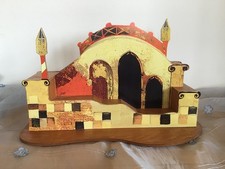 Goebel Rosina Wachtmeister Katzenhaus - f. Mini Katzen - Brücke Türme - Rarität