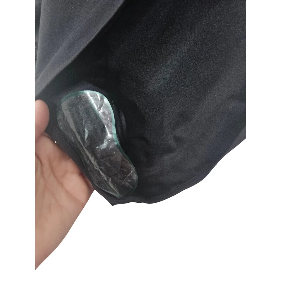 NUEVO Traje de baño de una pieza Ann Taylor LOFT L Beach Keyhole Bandeau negro playa Foto 4 de 4