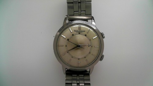 Vintage Jaeger LeCoultre Memovox Automatic Alarm Watch Cal 825 Steel Mens