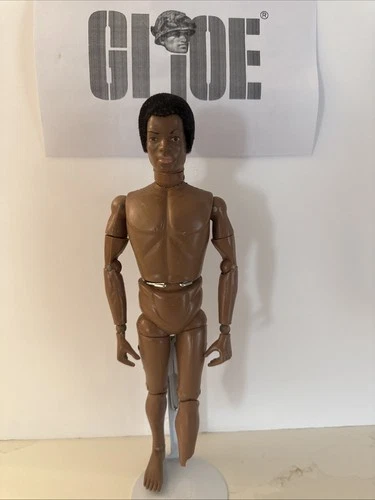 1964 GI Joe Adventure Team African American Black Flocked Hair 12" Figure Parts