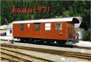 W57) Post Gepäckwagen der Mariazellerbahn. Salzburg Mittersil 1998