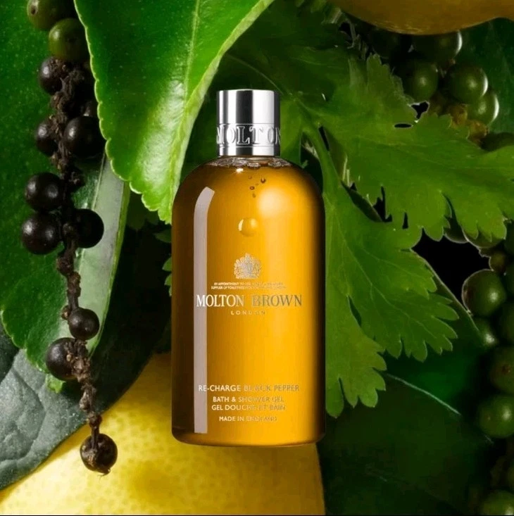 MOLTON BROWN Re-Charge Black Pepper Bath & Shower Gel 300ml Brand New - Image 2 of 2