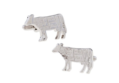 Butcher Cow Steak Cuts Steer Chef Cook Pair Cufflinks in a Presentation Gift ...