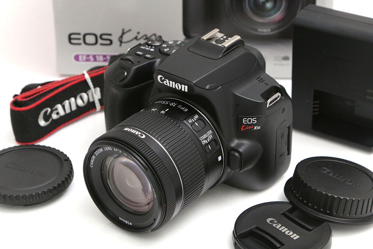 Exc++】 Canon EOS Kiss X10 EF-S18-55 Lens Kit DigitalSLR Cameras