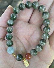 Green ghost crystal bracelet