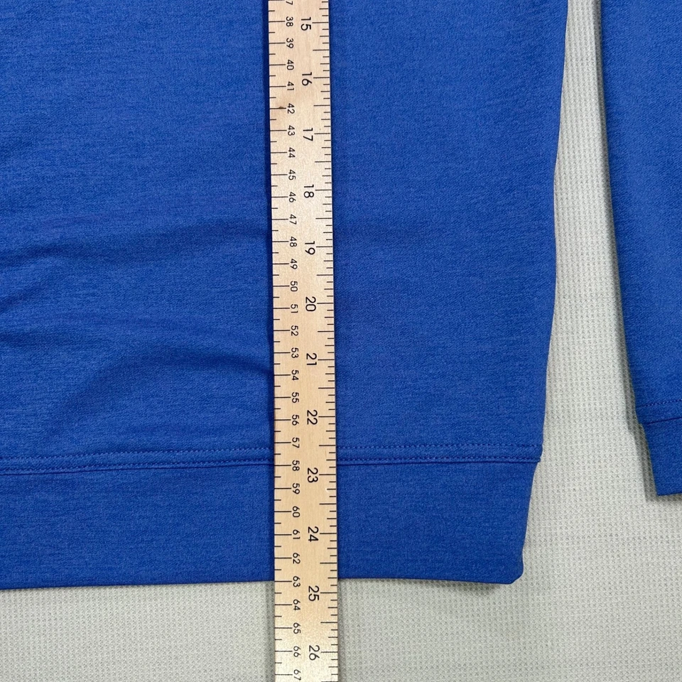 Pullover Peter Millar Perth Performance para hombre 1/4 cremallera talla pequeña azul Foto 4 de 4