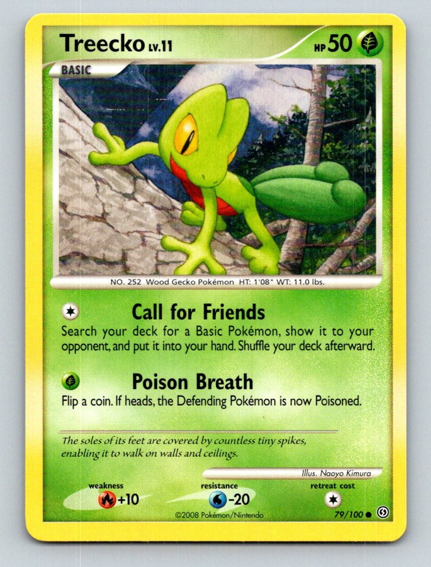Treecko 79/100 Common Stormfront Pokemon Lightly Played