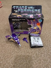 Blitzwing Transformers G1 Triple Changers Figure Complete w  Box Insert 1986