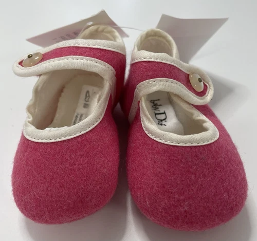 chaussons dior bébé fille laine rose 0 6 mois
