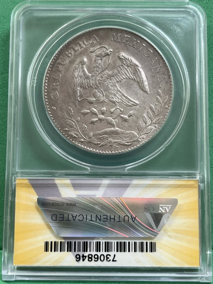 1891-ZS,FZ 8R MEXICO AU 50 ANACS Foto 2 de 2