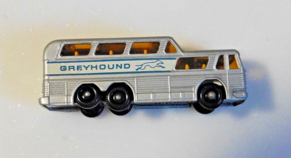 Vintage LESNEY (Matchbox Series) Coach Greyhound Bus No. 66, Made in England Vintage LESNEY (Matchbox Series) Coach Greyhound Bus No. 66, Made in England