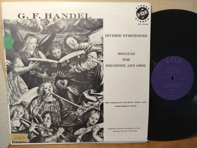 Telemann Society Wind Band, G.F. Handel - Diverse Symphonies, LP NM VOX Stereo 