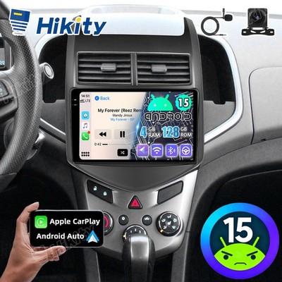 Android 15 4+128GB Autoradio Carplay GPS Navi für Chevrolet Aveo T300 11-16 +KAM