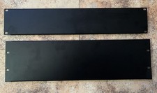 3U and 2U Black Aluminum Blank 19 inch Rack Panels
