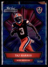 2021 Wild Card Alumination Collegiate Edition Taj Harris ANBC-75 Numbered /99