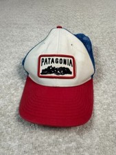 Vintage Patagonia Truckers Mesh Emblem Red Pa...