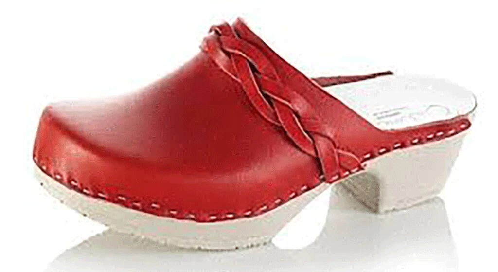 Calou Selma Red Clogs/Sandals size EU37 new with box