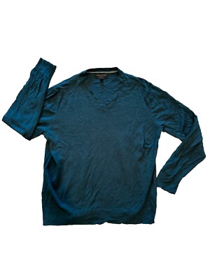 Banana Republic Sweater Mens Large Green Premium Luxe Yarn