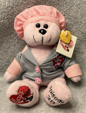 Vintage Collectible  I Love Lucy Episode 39  Chocolate Factory Pink Bear Plush