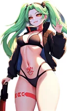 Rebecca Cyberpunk Edgerunners Weatherproof Anime Sticker 6" Car Decal V7