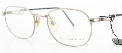 YOHJI YAMAMOTO Brille 51-4113 c3 49-18 140 Silver Grey Y3 Yōji 90s Vintage Japan