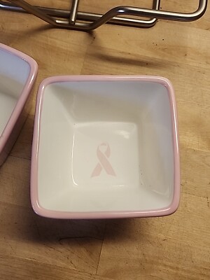 Plat Carré Pampered Chef - Simple Additions - Édition Help Whip Cancer (rose/blanc)
