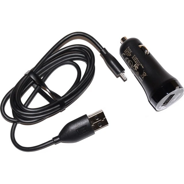 HTC RICAMBIO CARICABATTERIE ORIGINALE AUTO USB CC-C600 10W CAVO MICROUSB 78E8AEA - Immagine 4 di 4
