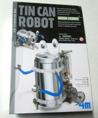 4M Green Science Fun Mechanics Tin Can Robot Kit Science Project Homeschool