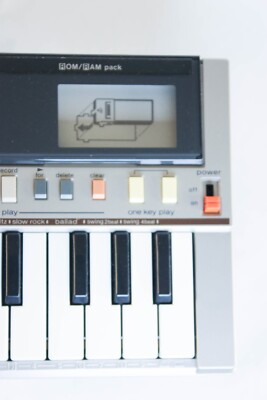 Casio PT-50 Mini Synthesizer with Case, 4 extra rom and power