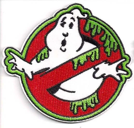 GHOSTBUSTERS Slimed Logo No Ghosts 3" Mini Patch- USA Mailed (GBPA-19)