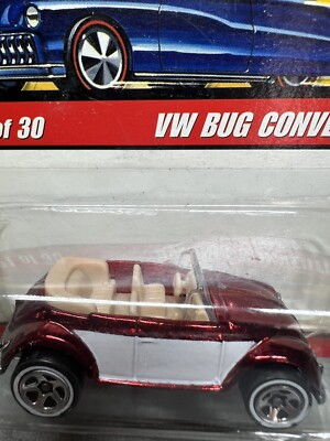 Hot Wheels Classics Series 2 #21 Red Volkswagen Bug Convertible | eBay