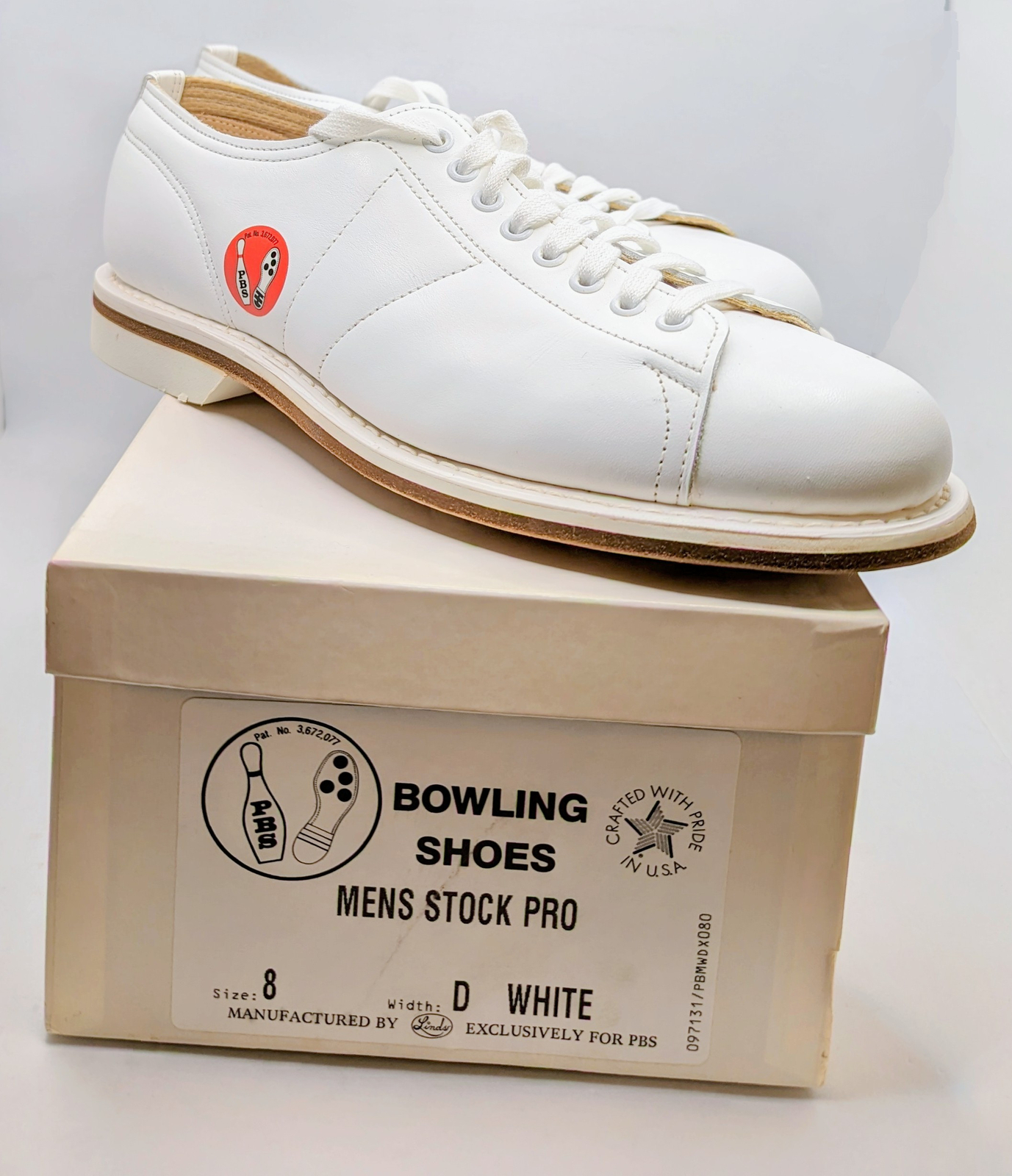 Vintage Mens White Leather Linds PBS Bowling Shoes 8 D eBay