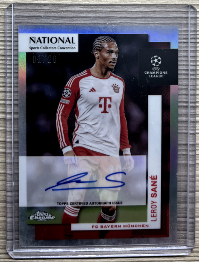Leroy Sane 2024 Topps Chrome UEFA National Convention Ref