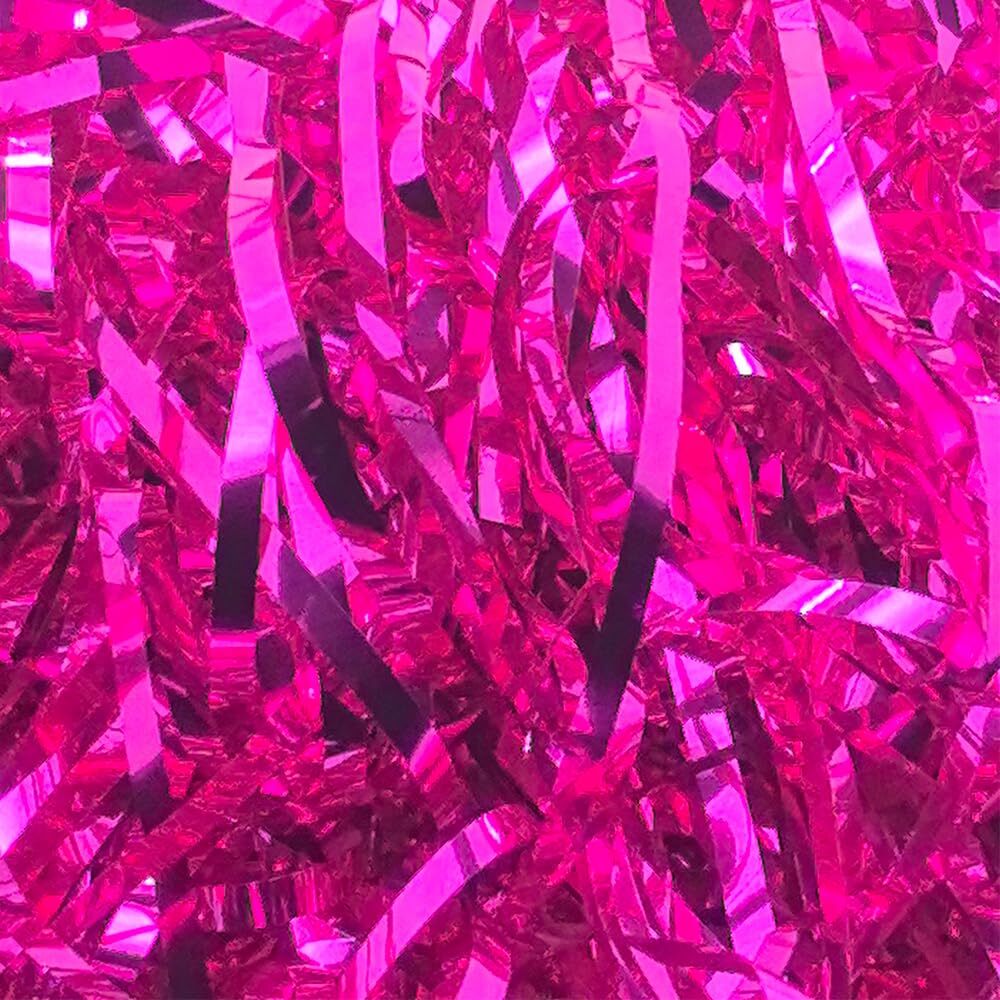 Gift Wrap Shredded Filler Basket Grass 1/2 LB Shiny Pink Cut Shred Raffia Gif...