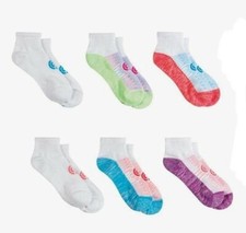 Champion C9 Performance Youth Girls M 10.5-4 Ankle Socks 6 Pair New P 