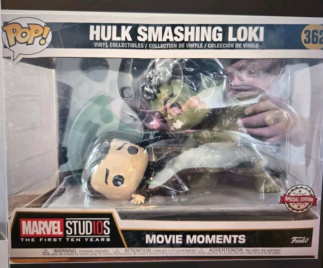 Funko Pop Hulk Smashing Loki Movie Moments Edición Especial