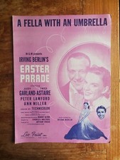 A FELLA WITH AN UMBRELLA  VINTAGE Sheet Music EASTER PARADE IRVING BERLIN