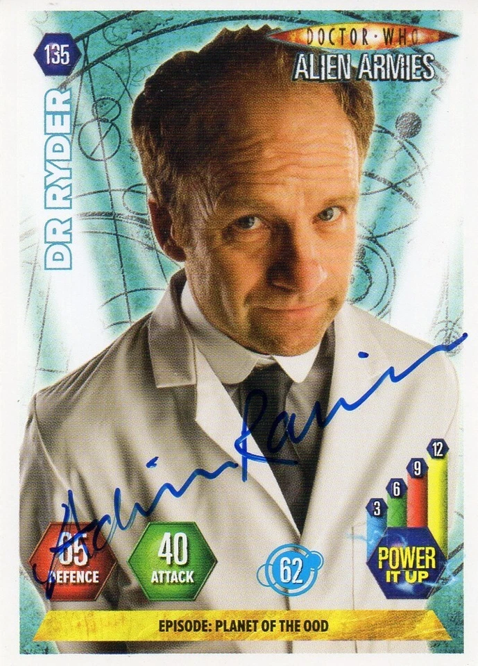 Adrian Rawlins Autograph - Signed 3.5x2.5 Doctor Who Trading Card 3 - Image 1 of 1