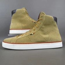 Allen Edmonds Shoes - Alpha Suede High Top Suede Sneaker Tan - Sz 13D Mens