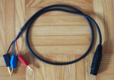 3 Bananenstecker auf 3 Pol XLR ! 0,90 Meter ! NAGRA ! STUDER ! STELLAVOX ect .