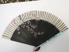 Antique Chinese Fan. Mother Of Pearl. Hand painted