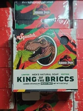 Dr. Squatch Soap King Of The Briccs Jurassic Park LIMITED EDITION Heavy Grit Bar