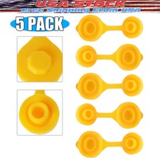 5 Pack Yellow Fuel Gas Can Jug Vent Cap Blitz Scepter Essence Midwest Eagle