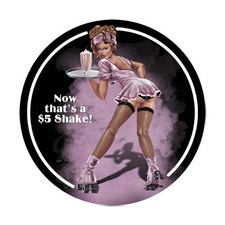Lethal Threat 50er Shake Diner Rollergirl Pin Up Retro Blechschild Schild Groß